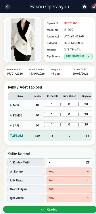 Mobil Fason Takip